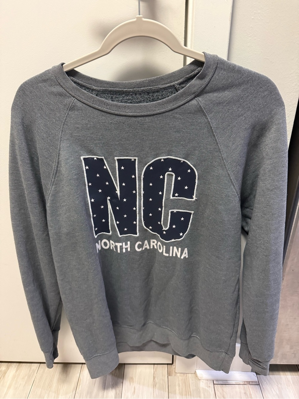 North Carolina NC Star Sweatshirt - Gray